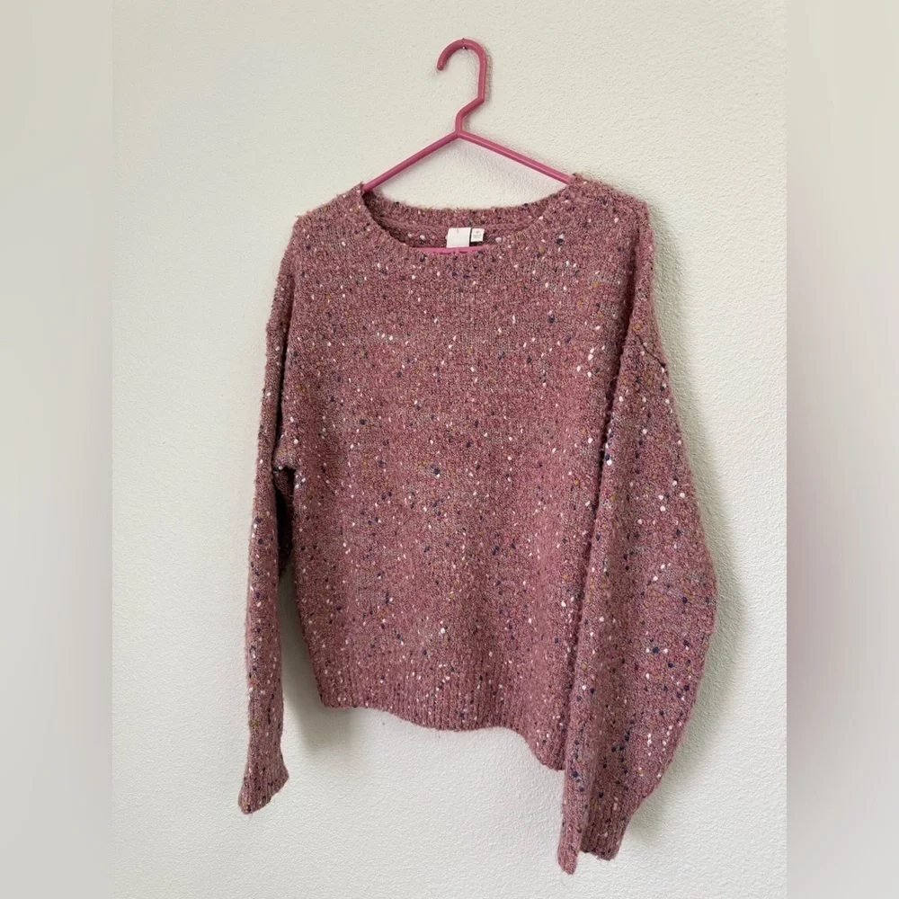 Adyson Parker Pink Funfetti Pullover Sweater Women’s Size Medium